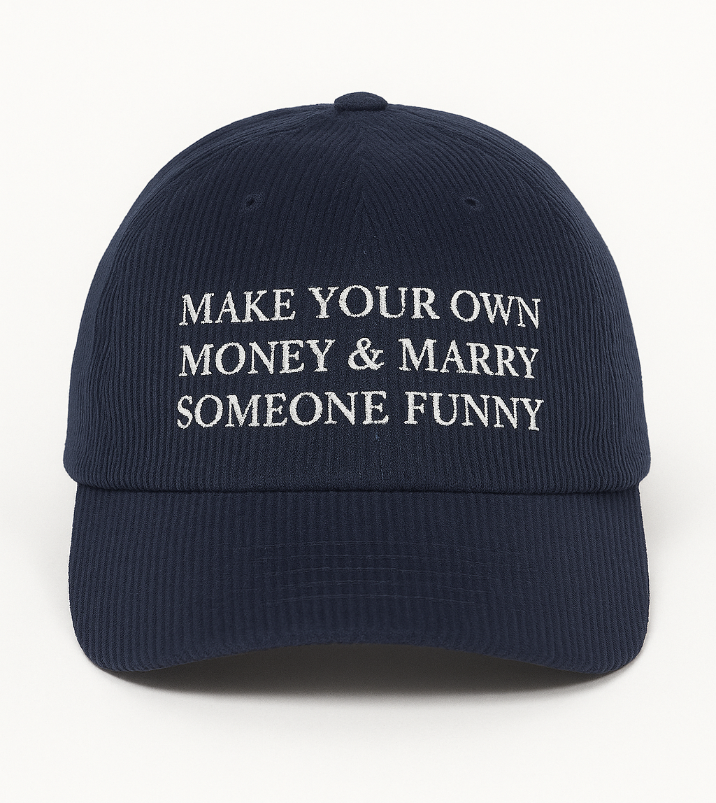 SOMEONE FUNNY Courdroy Cap