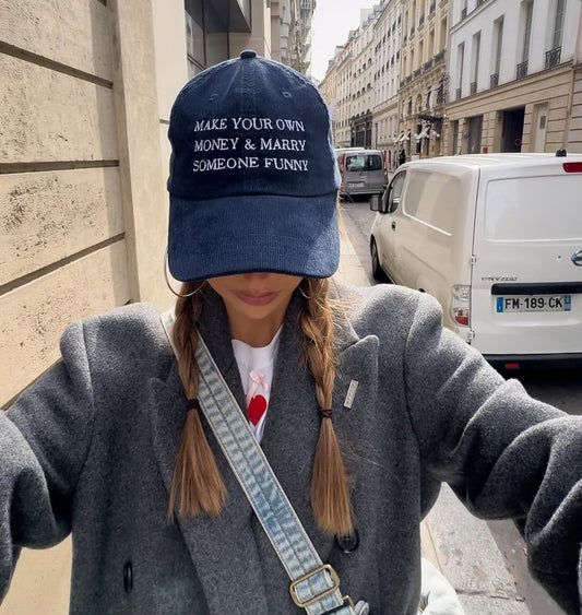 SOMEONE FUNNY Courdroy Cap