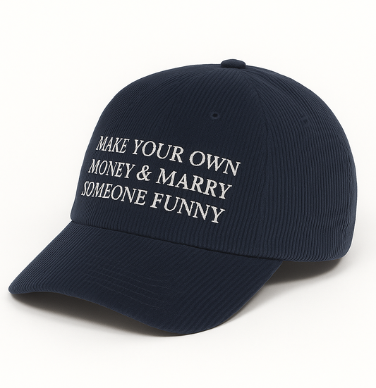 SOMEONE FUNNY Courdroy Cap